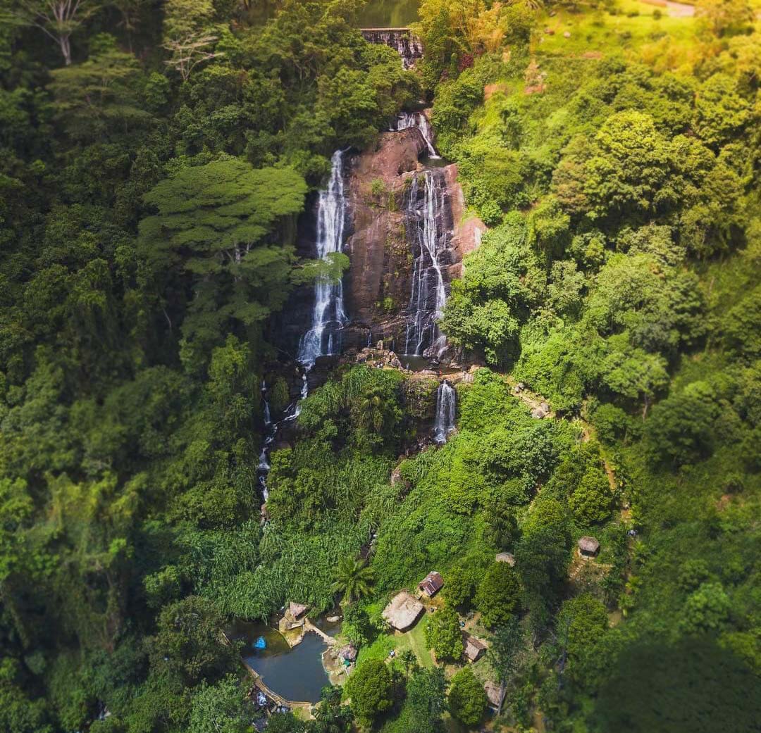 Hunas Falls Waterfall in Matale