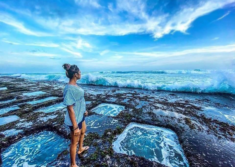 Thalpe Beach in Sri Lanka