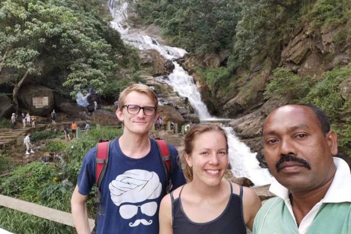 Mahaweli Guests in Ravana Falls in Ella