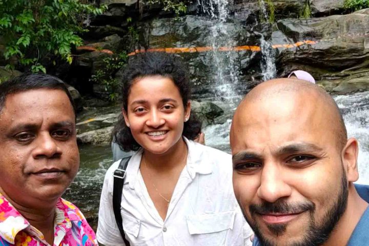 Mahaweli Tours and Holidays guests during their Ravana Fall Visit