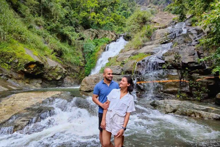 In Ravana Waterfall middle