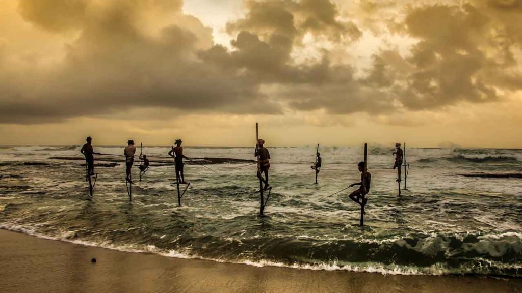 Stilt Fishing in Sri Lanka