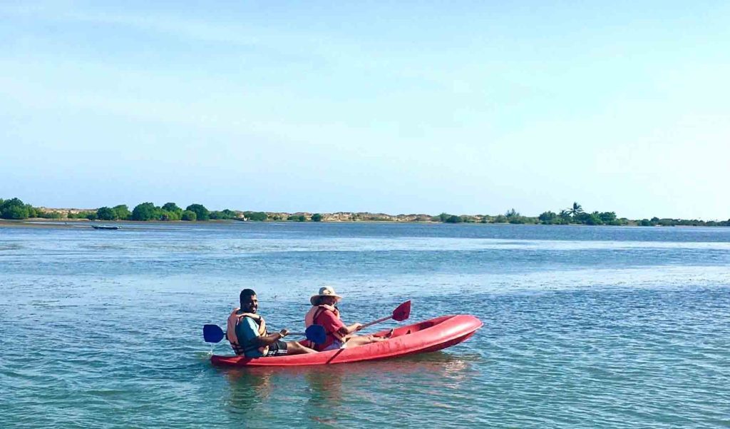 Kayaking at Kalpitiya Lagoon