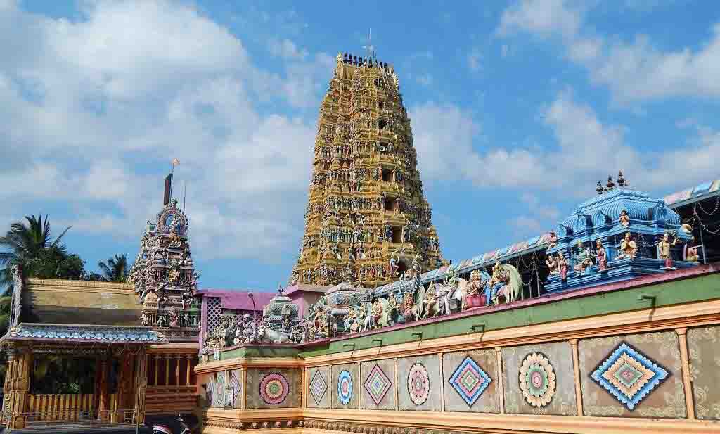 Gopuram of the Sri Muthumariamman Temple in Matale.